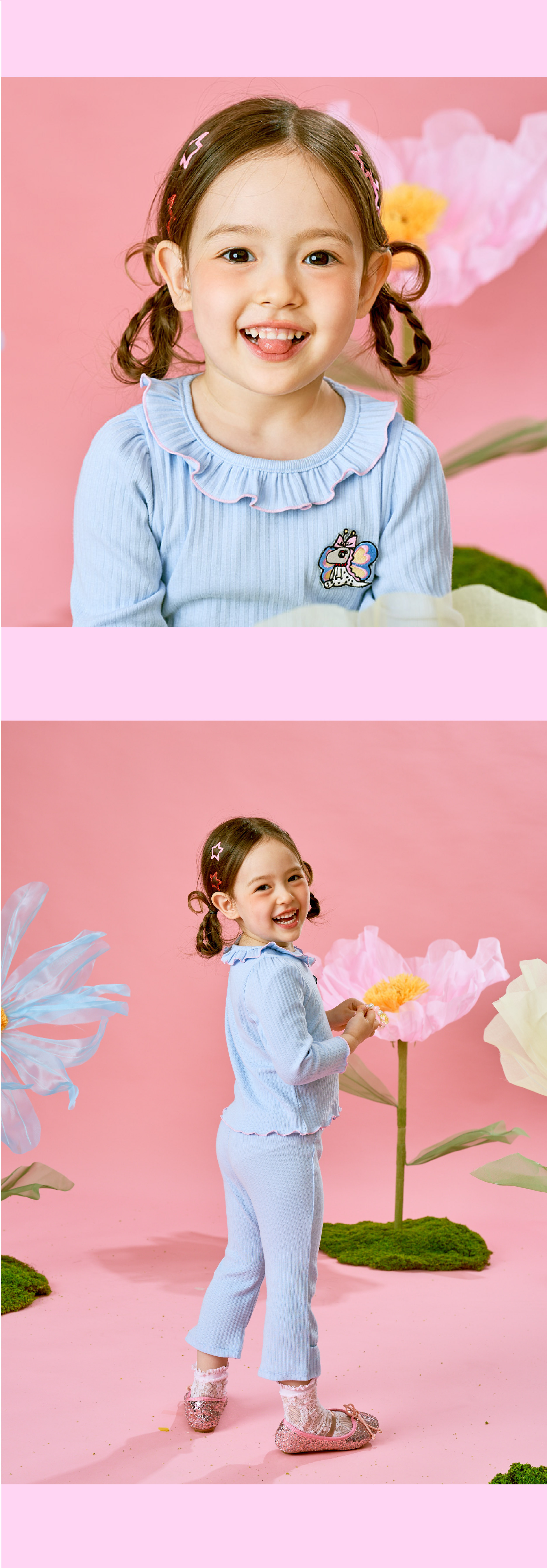 26SS 1차 P61DAP040 1차 블루 부츠컷 골지 레깅스-04.jpg